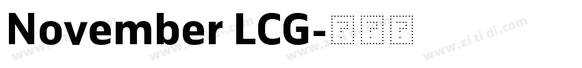 November LCG字体转换